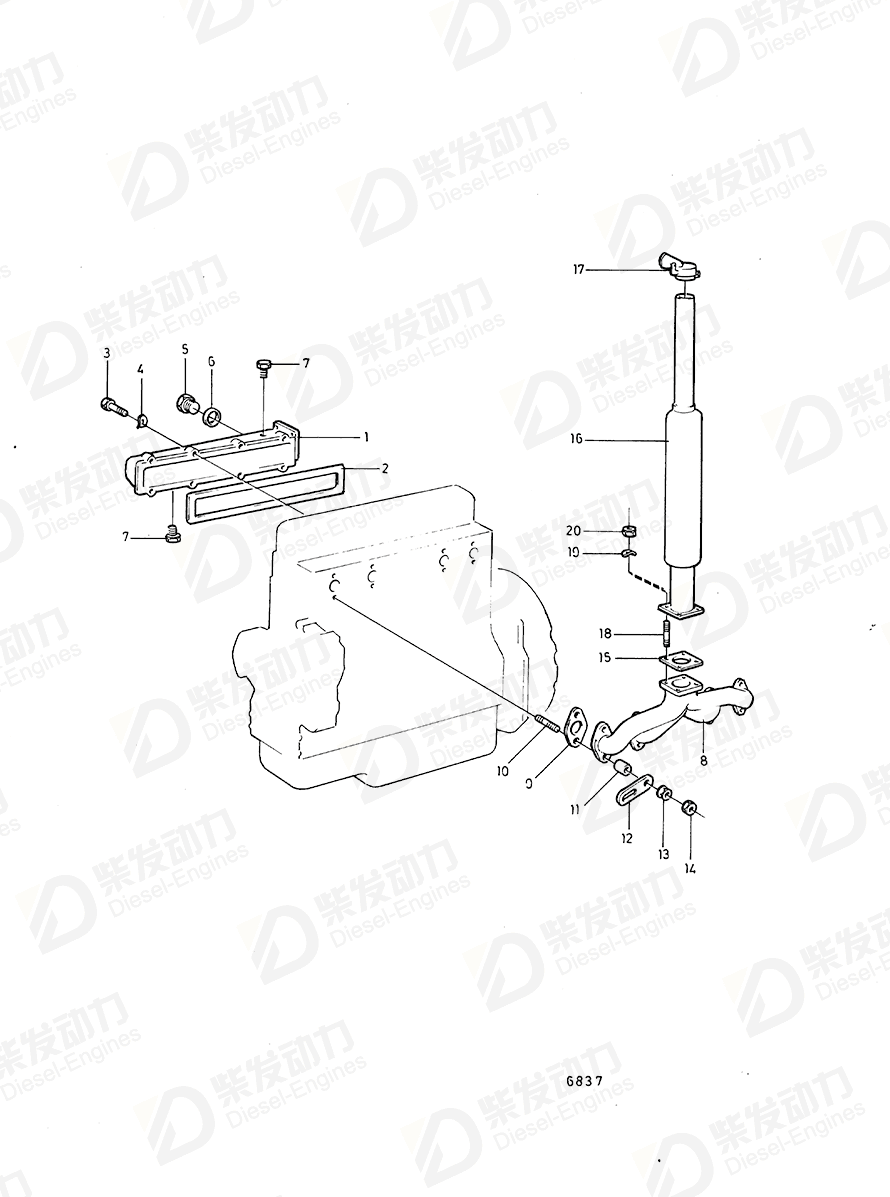 volvo penta Plug 191026 Drawing volvo penta Plug 191026 Drawing